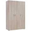 Kleiderschrank Basic in Sonoma Eiche - Grau/Sonoma Eiche, Konventionell, Holzwerkstoff/Kunststoff (110,7/179/51,9cm) - Based