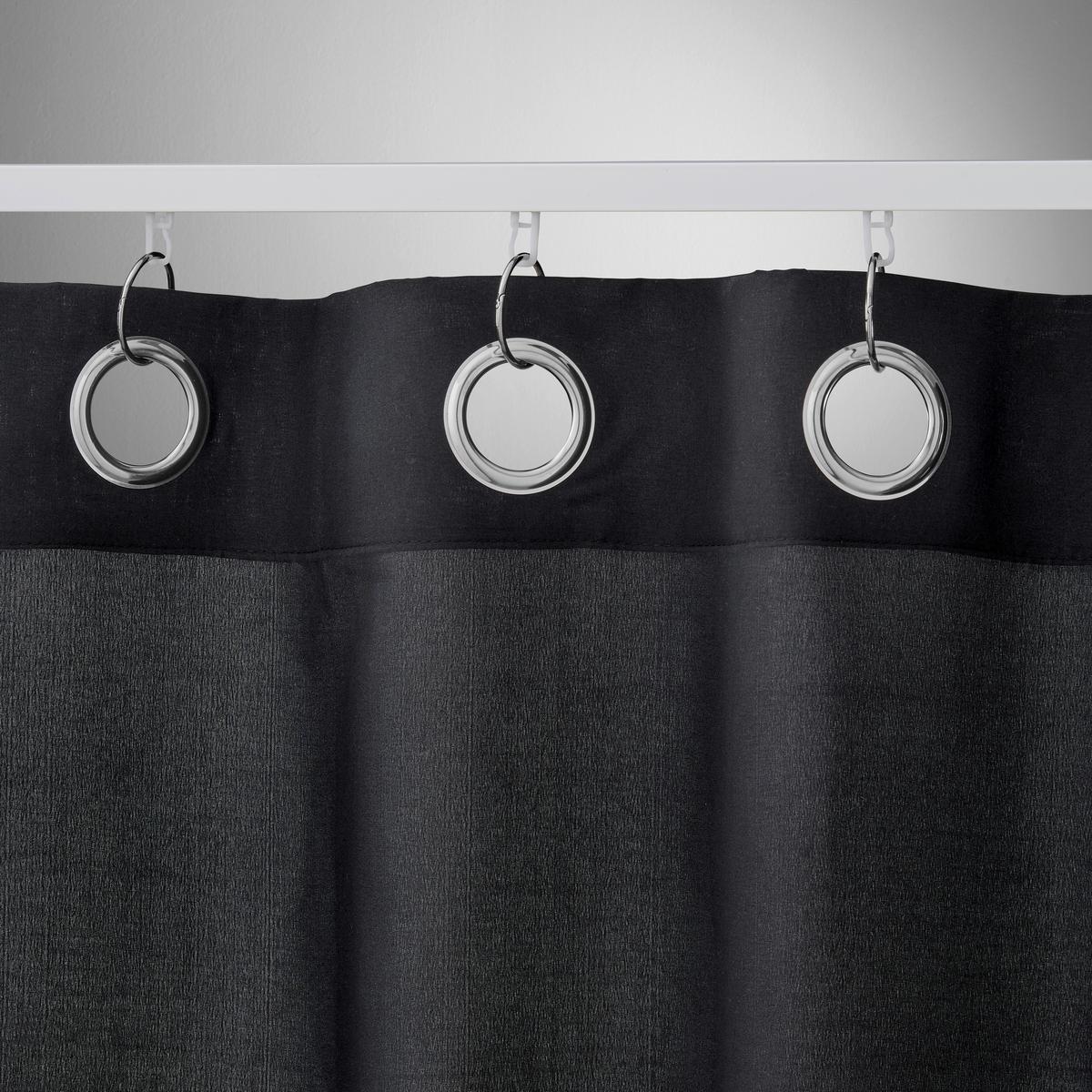 Ösenschal Abby in Schwarz ca. 140x235cm - Schwarz, KONVENTIONELL, Textil (140/235cm) - Modern Living
