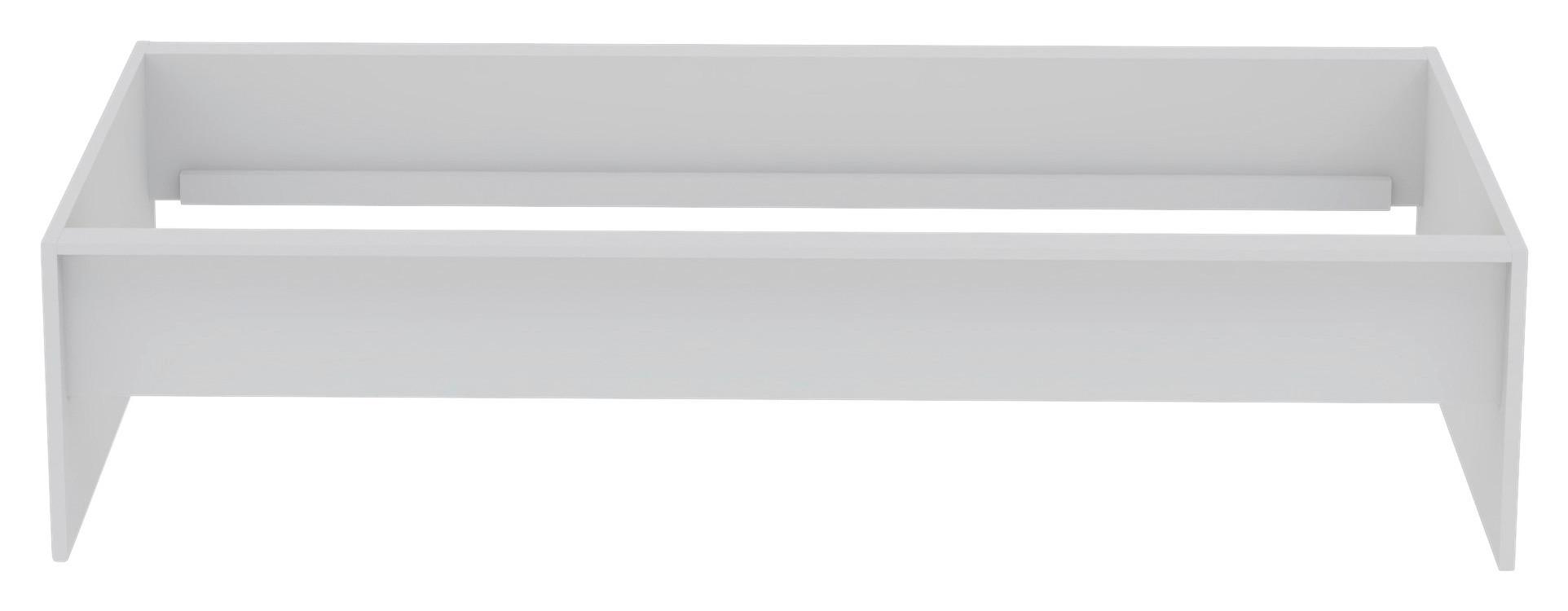 Bettrahmen Unit 90 in Weiss - Weiss, Konventionell, Holzwerkstoff (90/200cm) - Based