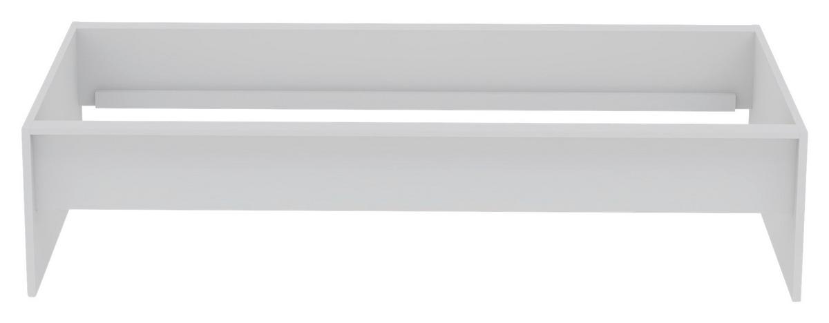 Bettrahmen Unit 90 in Weiss - Weiss, Konventionell, Holzwerkstoff (90/200cm) - Based