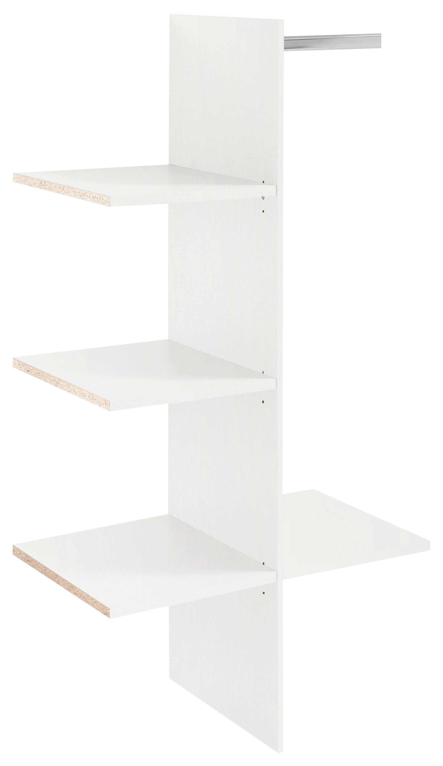 Notranja Razdelitev Sizilia, Bela, 4 Police - bela, Moderno, leseni material (82,7/158/47,7cm) - Premium Living