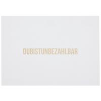 POSTKARTE GOLD - Goldfarben/Weiß, Papier (14,8/10,5cm)