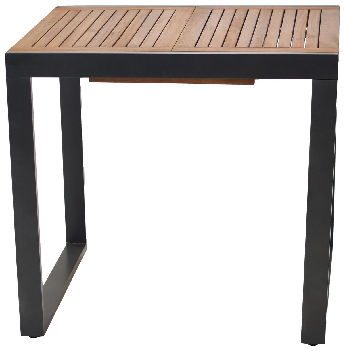 GARTENSET PAXOS - Graphitfarben/Akaziefarben, MODERN, Holz/Textil - Gardenson