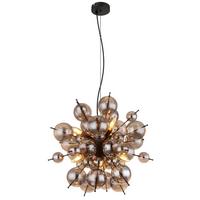 Hängeleuchte Udo Schwarz max. 25 Watt - Schwarz, Design, Glas/Metall (55/120cm) - Globo