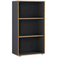 AKTENREGAL SALIA B60 - Honigeiche/Anthrazit, Design, Holzwerkstoff/Kunststoff (60/110/33cm) - MID.YOU