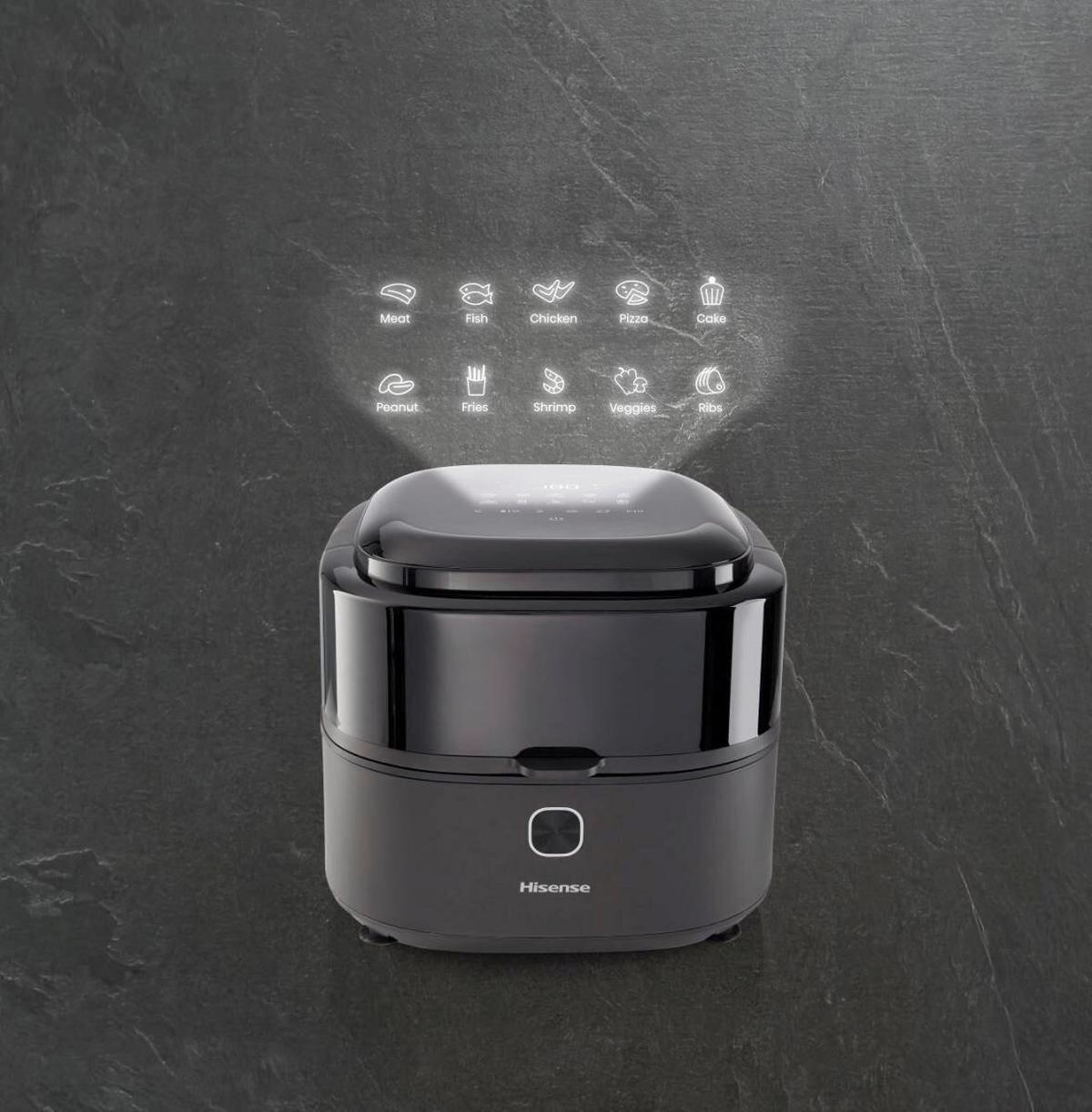 Heissluftfritteuse Haf1350dr - Schwarz, Trend (34,9/30,2/27,7cm) - Hisense