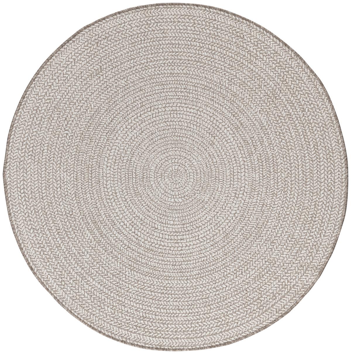 Flachwebeteppich Line in Braun Ø ca. 160cm - Braun, Modern, Textil (160cm) - Modern Living