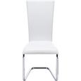 Schwingstuhl in Weiß - Weiß, MODERN, Textil/Metall (43/101/59cm) - MÖMAX modern living
