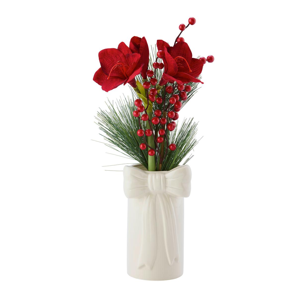 Vase Jolina Creme - Creme, Keramik (11,5/20,1cm) - Mömax