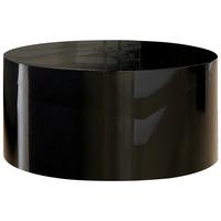 Klubska Miza Rund, Črna - črna/visoki sijaj, Design, leseni material (60/30cm) - Livetastic