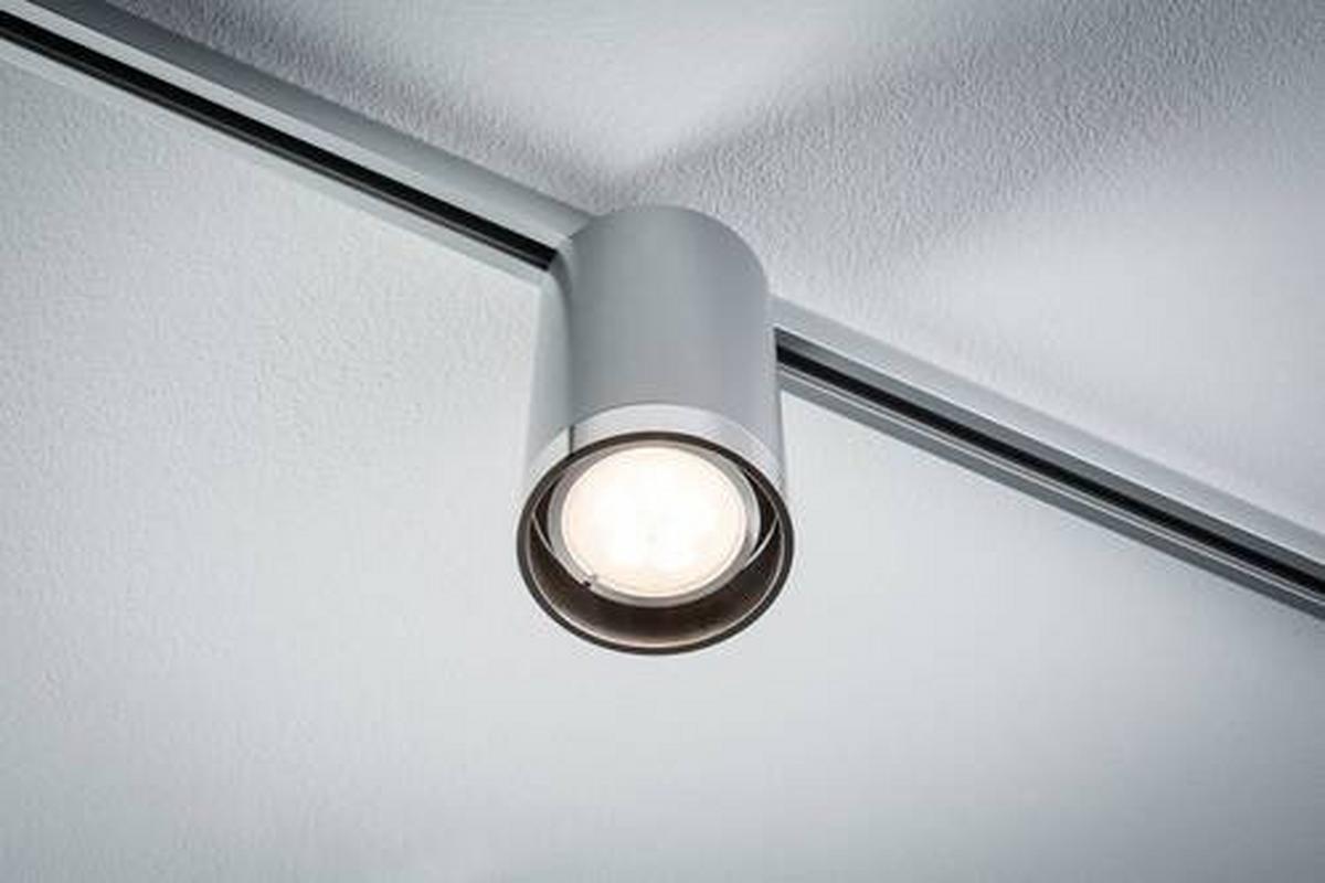 Schienensystem-Strahler Spot Tube max. 10 Watt - Chromfarben, Basics, Kunststoff/Metall (6,5/12,8cm) - Paulmann