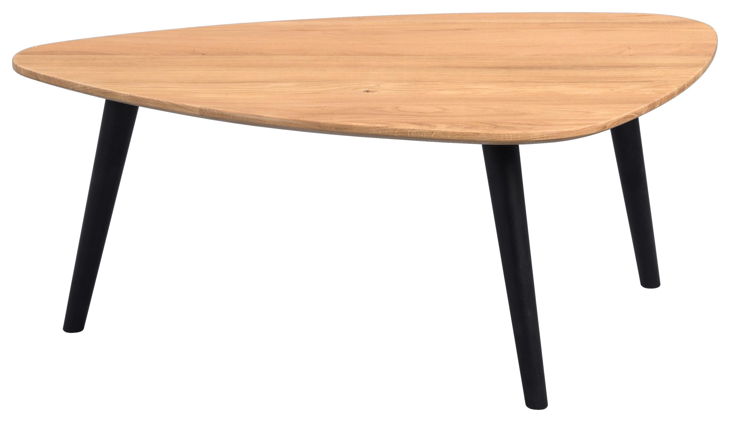 STOLIK KAWOWY ELANDA 1 - dąb dziki/czarny, Natur, drewno (92/60/36cm) - Livetastic
