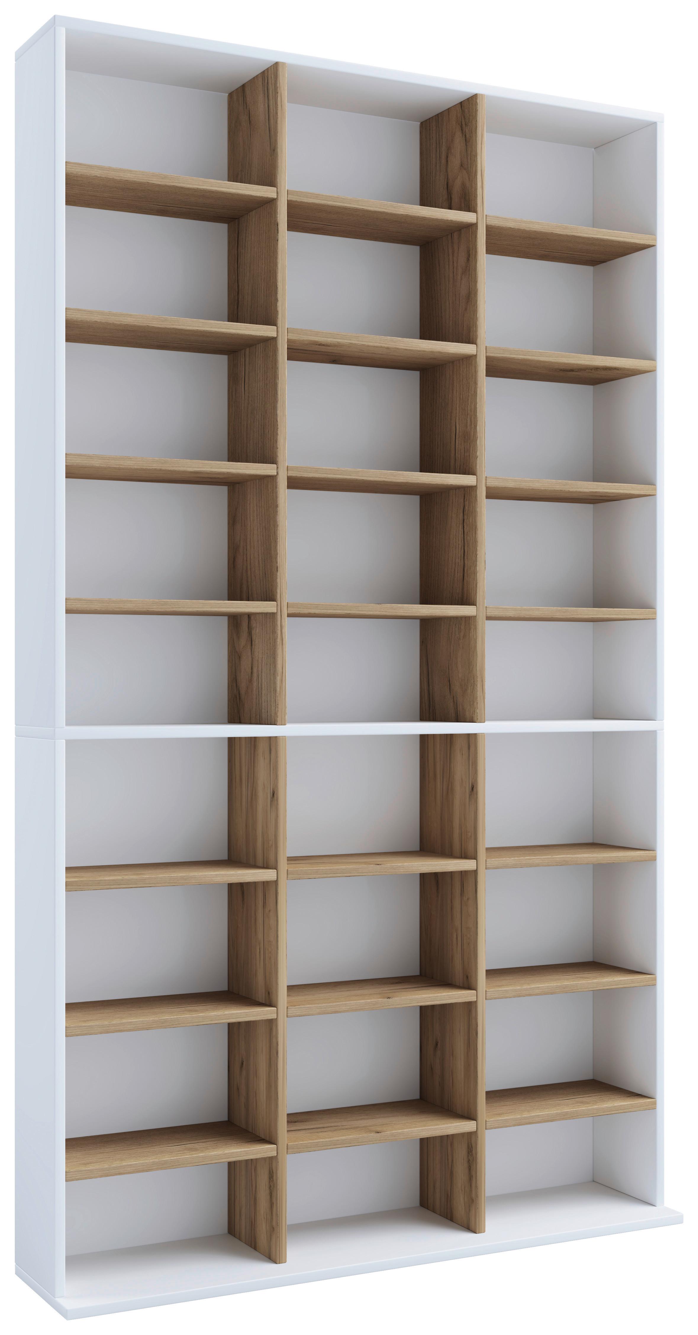 REGAL MEGOSA XL - Honigeiche/Weiss, Design, Holzwerkstoff (102/181/23cm) - MID.YOU