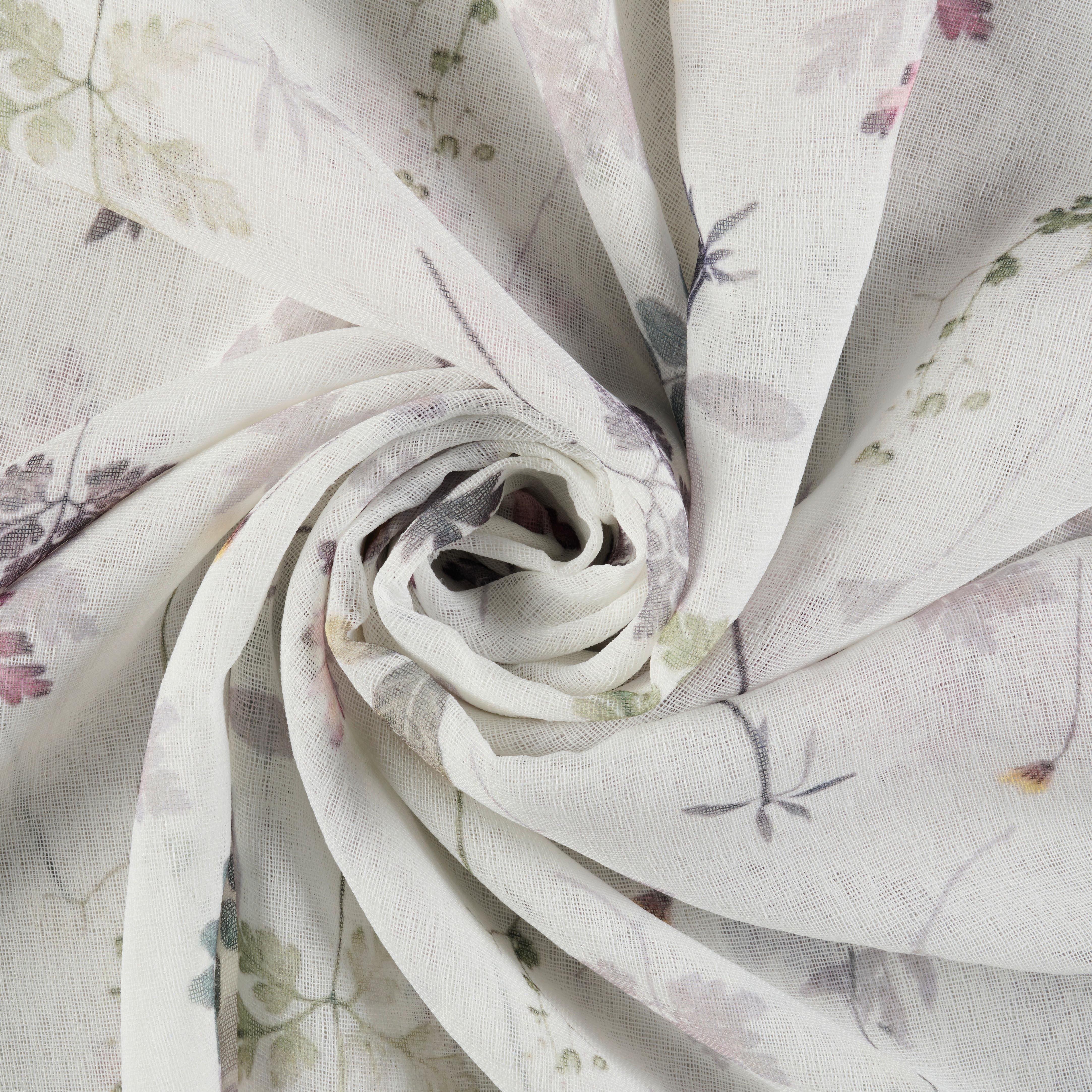 GARDINLÄNGD STEFFI - grön, Romantik / Lanthus, textil (135/255cm) - Mömax