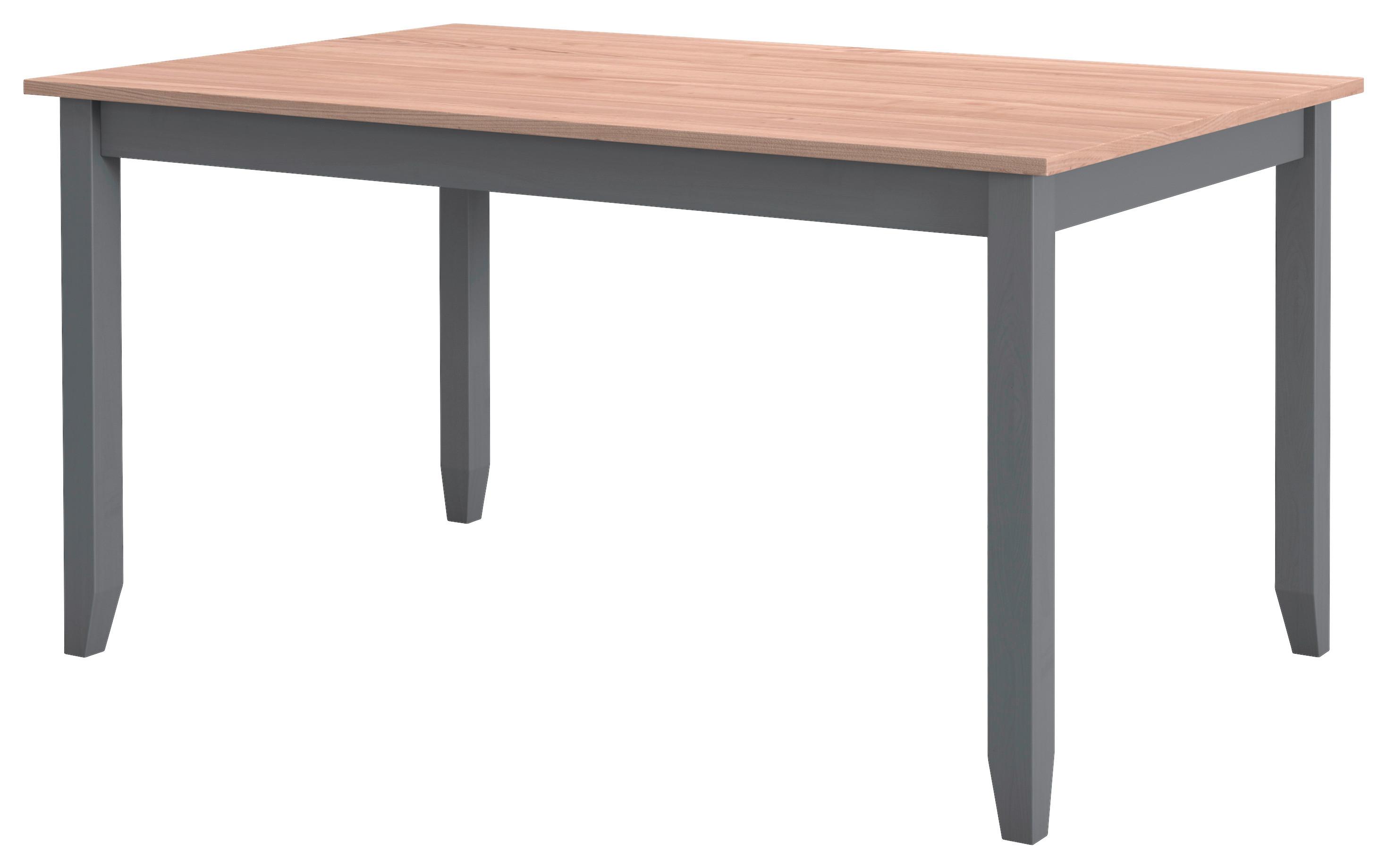 table in Braun/Grau - gris/marron, Romantik / Landhaus, bois (140/90/75cm) - Based