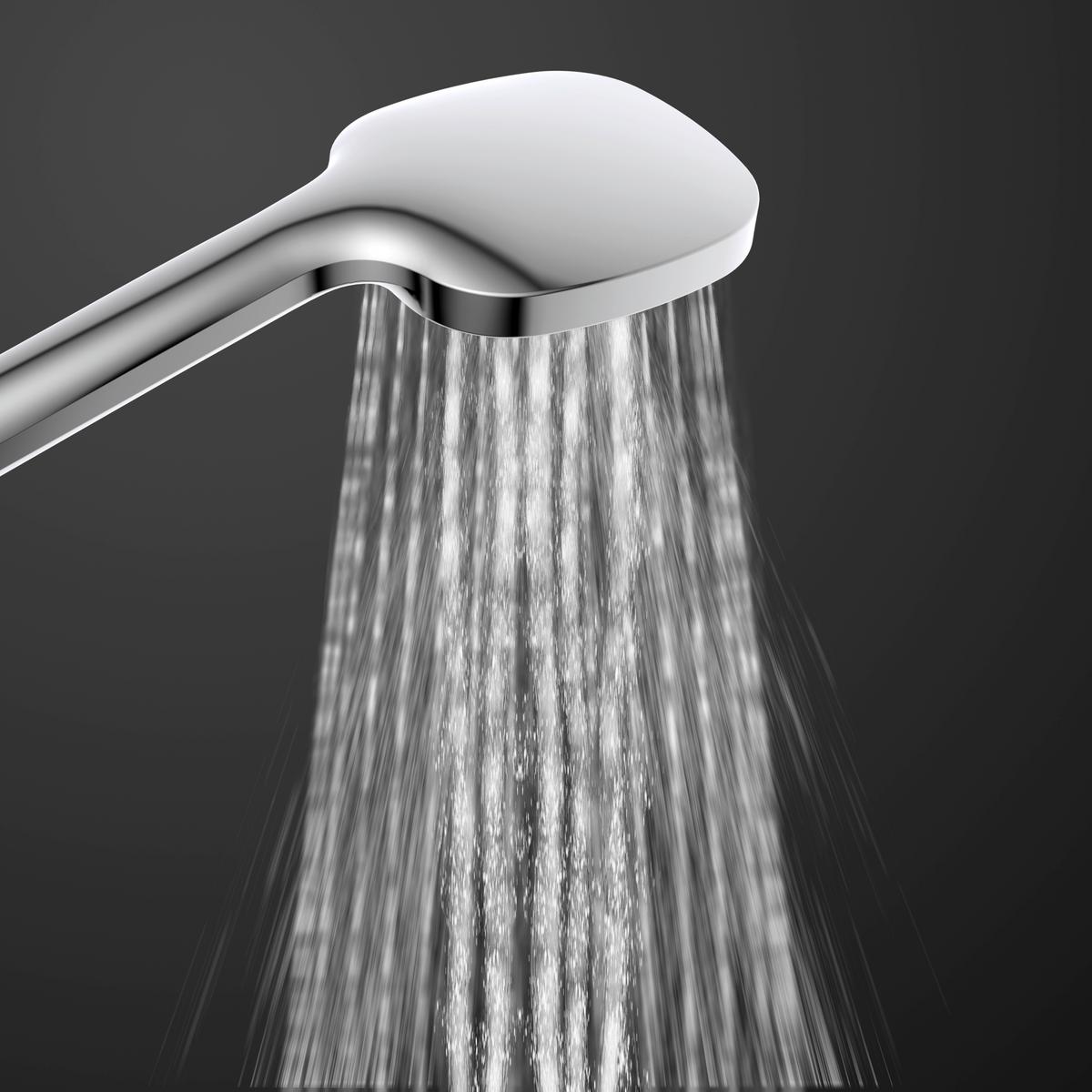 Überkopfbrauseset La Palma Chromfarben - Chromfarben, MODERN, Kunststoff (43/105/5cm) - Premium Living