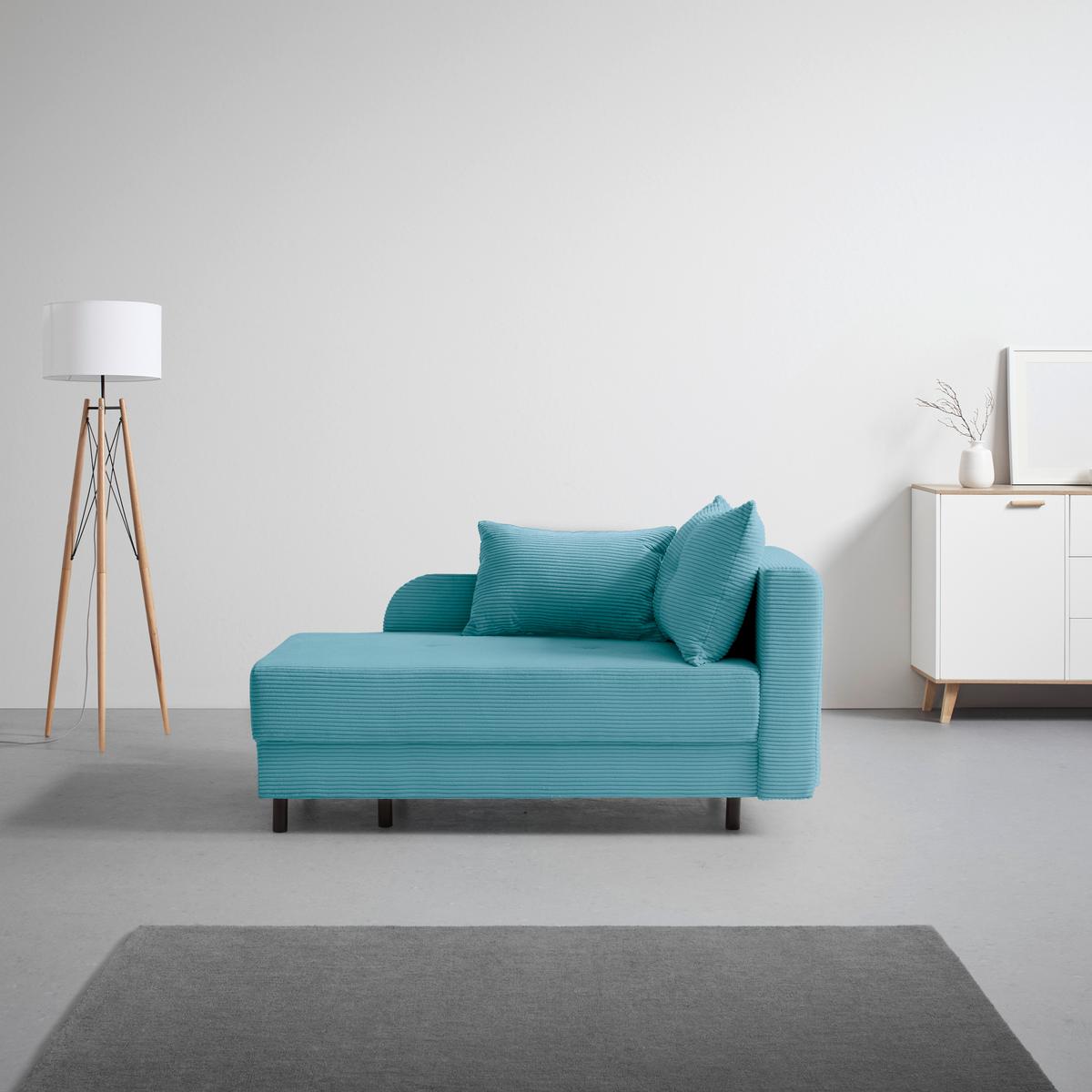 Liege Nova Petrol - Petrol/Schwarz, MODERN, Holz/Textil (145/62/85cm) - Mömax