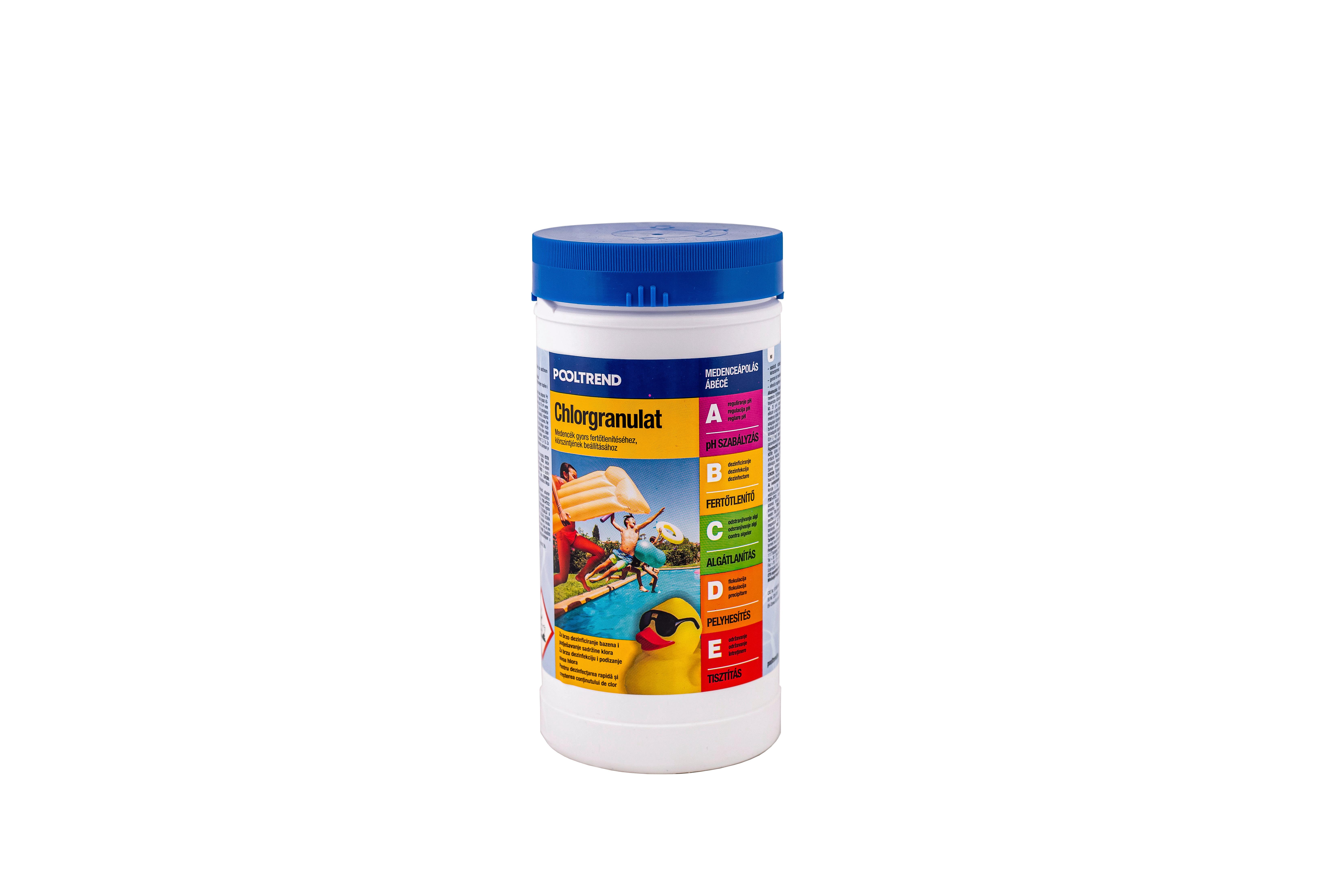 Klórgranulátum P.clg 010 - fehér, műanyag (1kg)