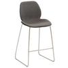 Barhocker My Solo ca. 49x97 cm Anthrazit - Edelstahlfarben/Anthrazit, KONVENTIONELL, Textil/Metall (49/97/52cm) - Livetastic
