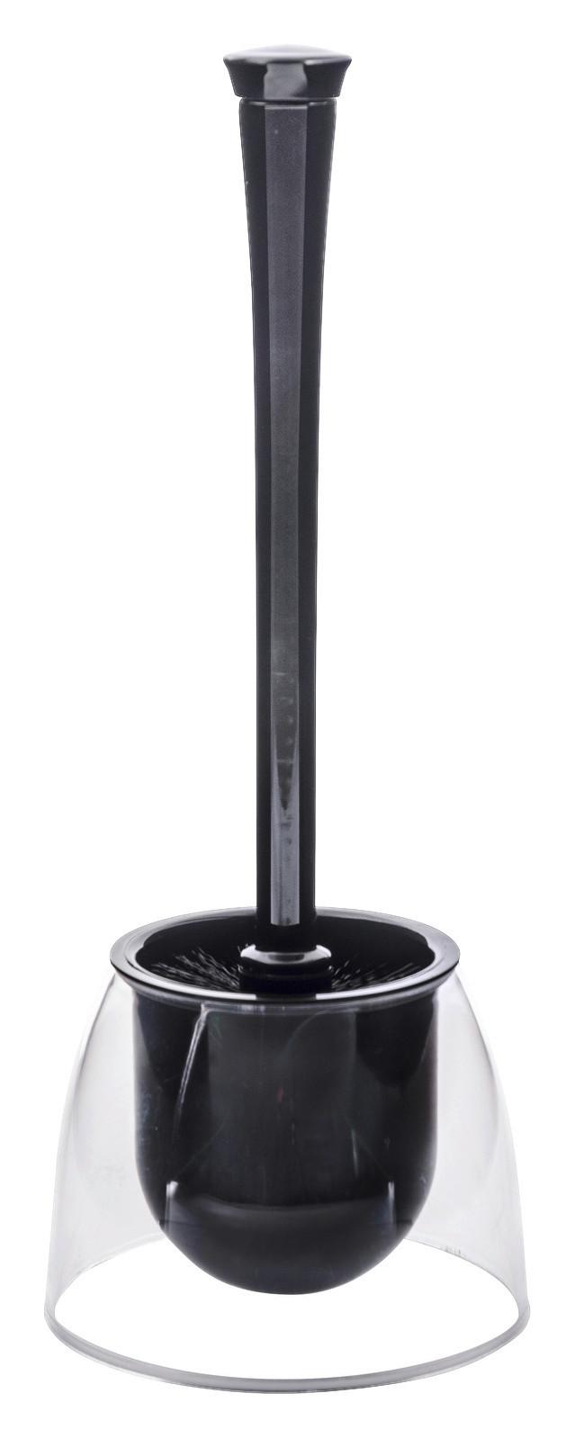 Toaletna Garnitura S Ščetko Fiesta - črna/prosojno, umetna masa (14,5/37cm) - Mömax