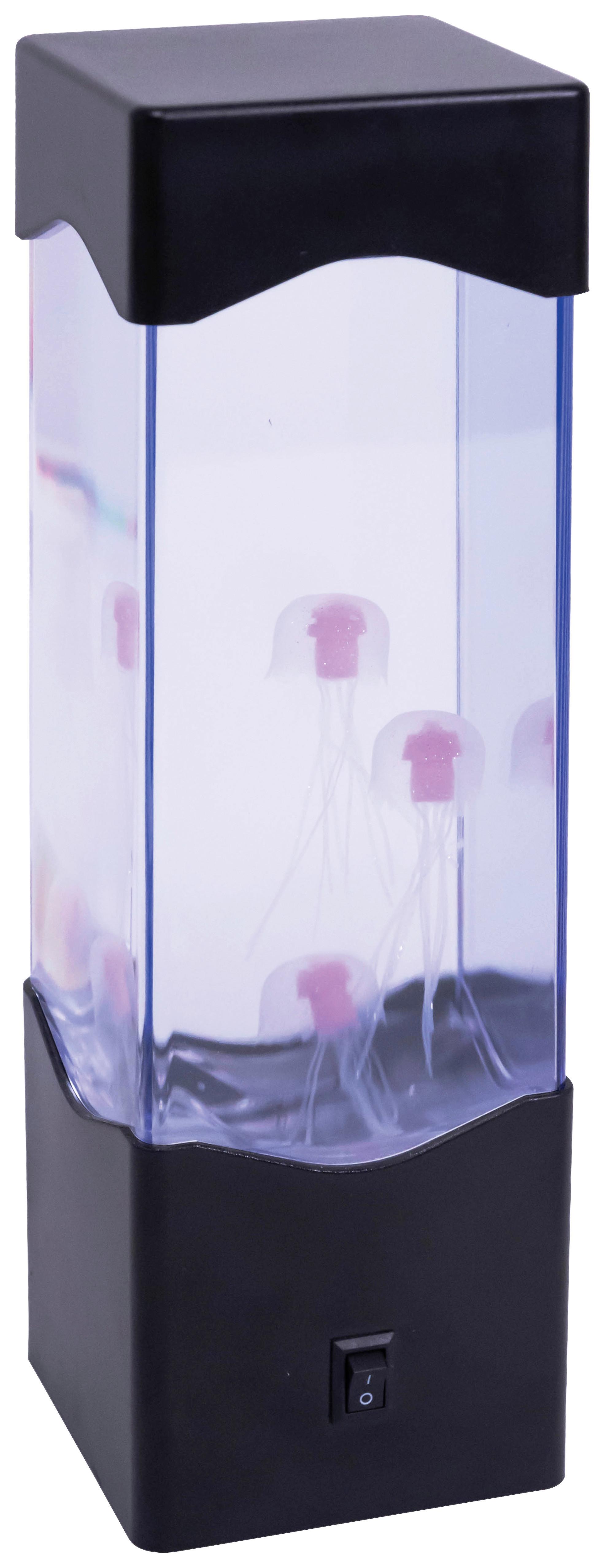 LED-Dekoleuchte Qualle in Schwarz/Transparent max. 1,2 W - Transparent/Schwarz, MODERN, Kunststoff (7,95/7,5/23cm) - Modern Living