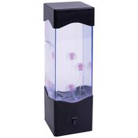 LED-Dekoleuchte Qualle in Schwarz/Transparent max. 1,2 W - Transparent/Schwarz, MODERN, Kunststoff (7,95/7,5/23cm) - Modern Living