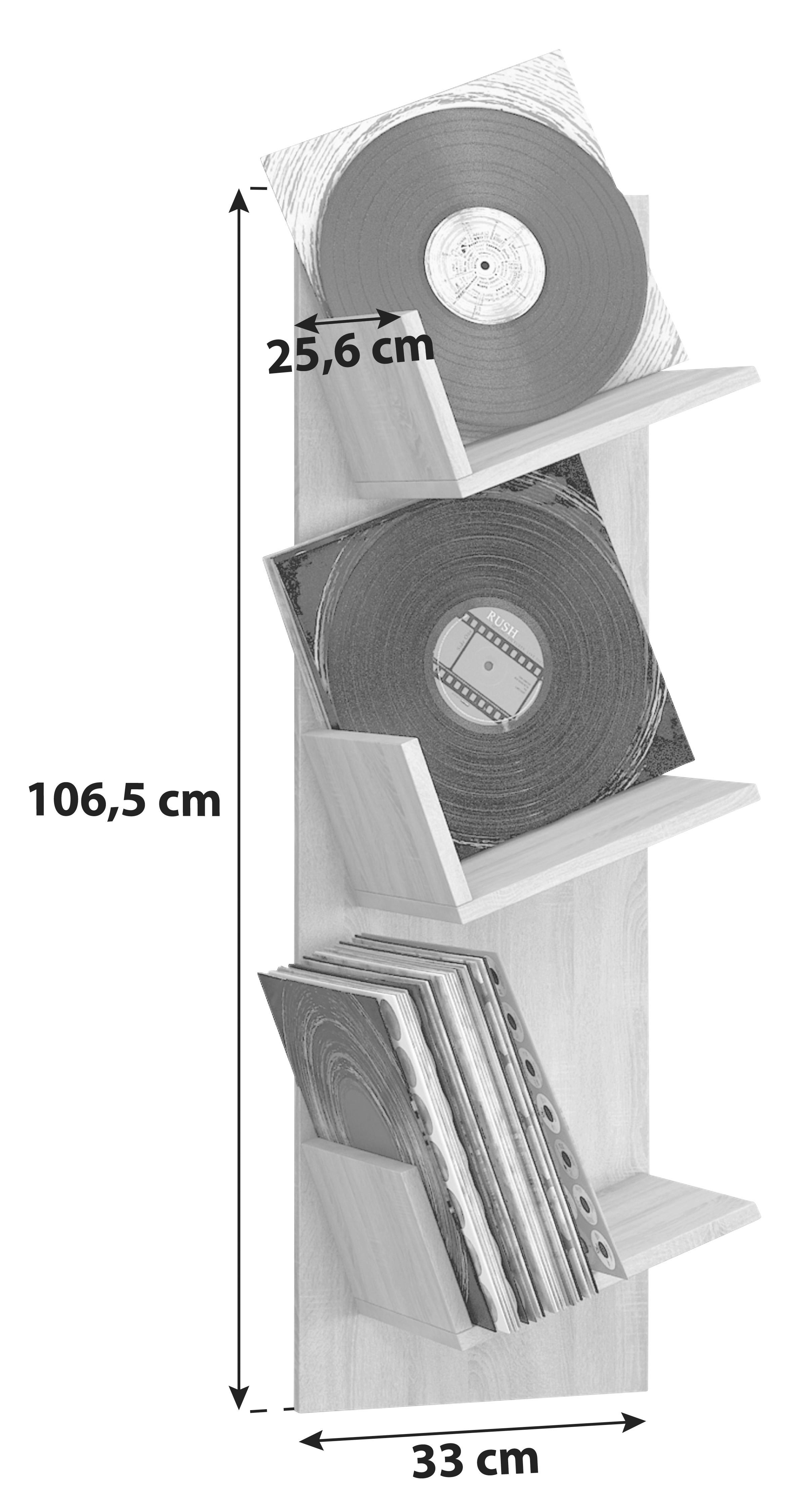 Wandregal Sulda ca. 33x107x26 cm Honig-Eiche - Eichefarben/Honig, Basics, Holzwerkstoff (33/106,5/25,6cm) - MID.YOU