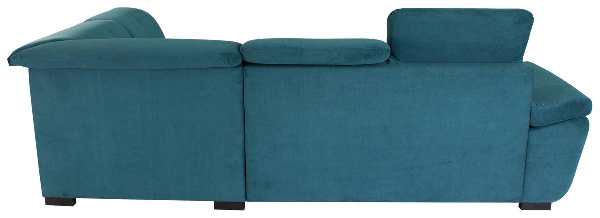 Kutna Garnitura Vince - plava/crna, Design, tekstil/plastika (280/202cm) - Modern Living