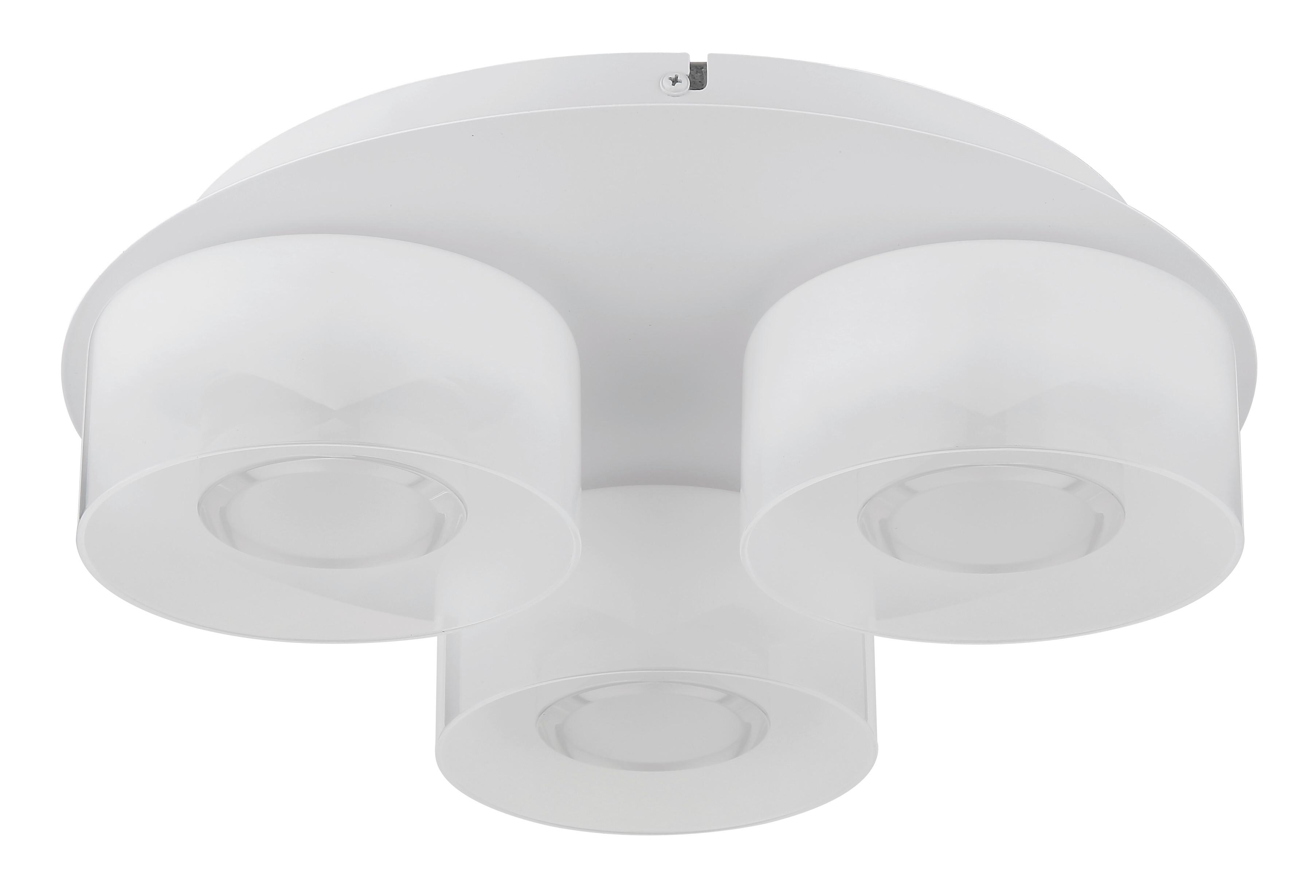 TAKLAMPA LUNOU - vit, Basics, metall/glas (38/38/11,5cm)