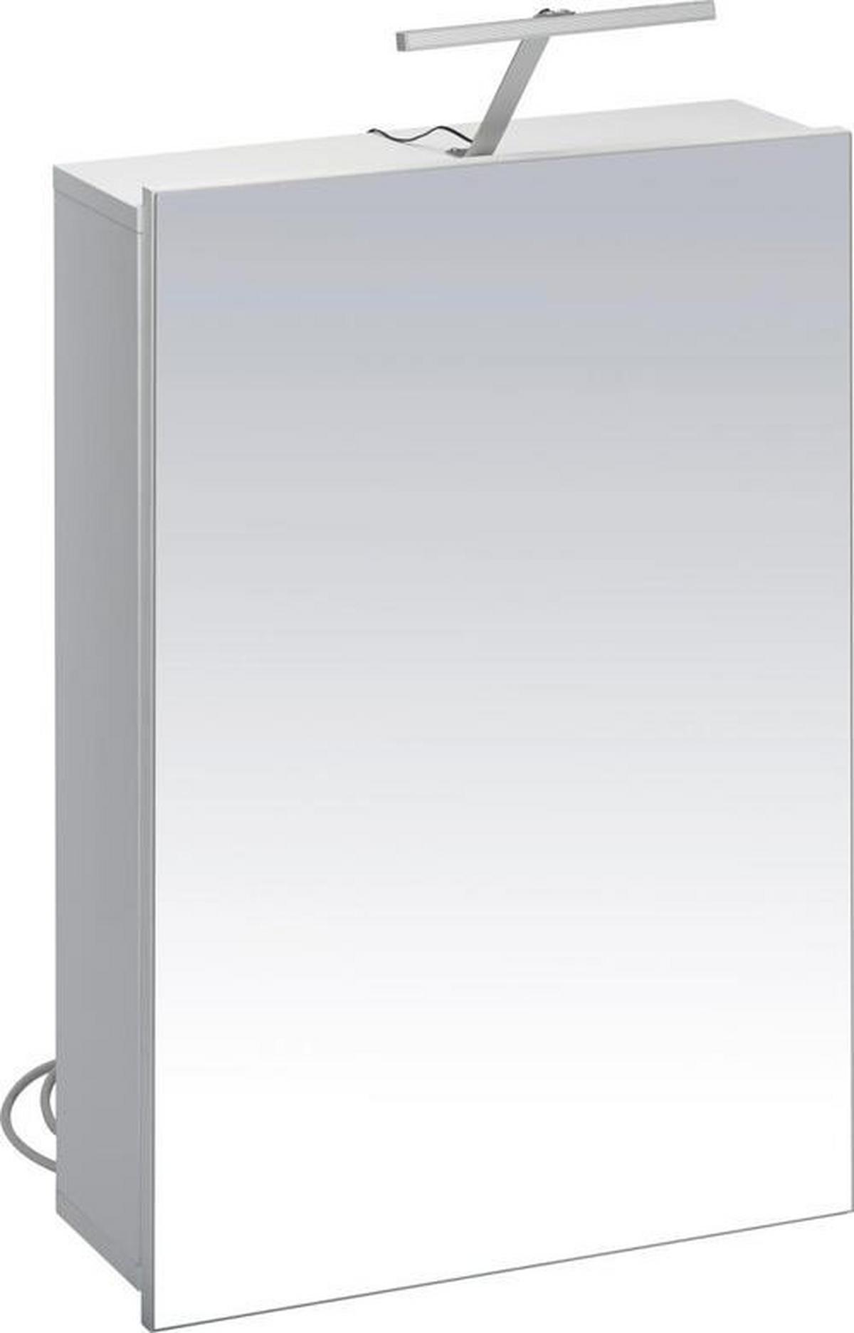 armoire à miroir Weiß - blanc, Modern, bois (50/75/16cm) - Mömax