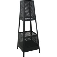 Tűzrakóhely Scott - fekete, fém (40/40/113cm)