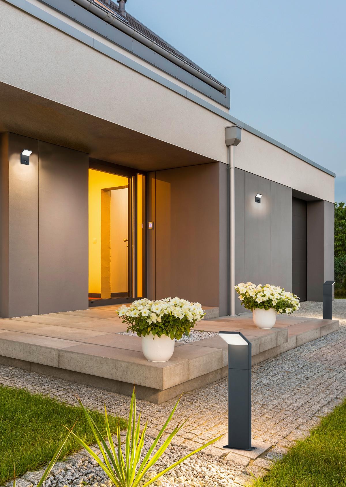 Wegleuchte Pearl in Anthrazit max. 9 Watt - Anthrazit, Design, Metall (50/14/12,5cm) - Trio Leuchten