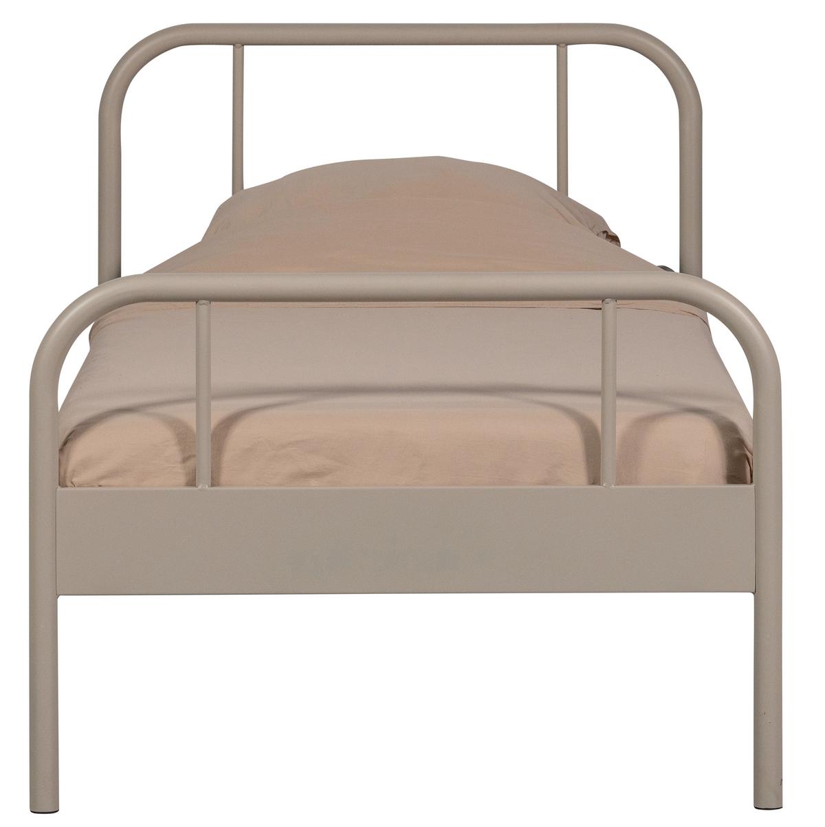 Metallbett Mata Sandfarben ca. 90x200 cm - Sandfarben, Basics, Metall (90/200cm) - MID.YOU