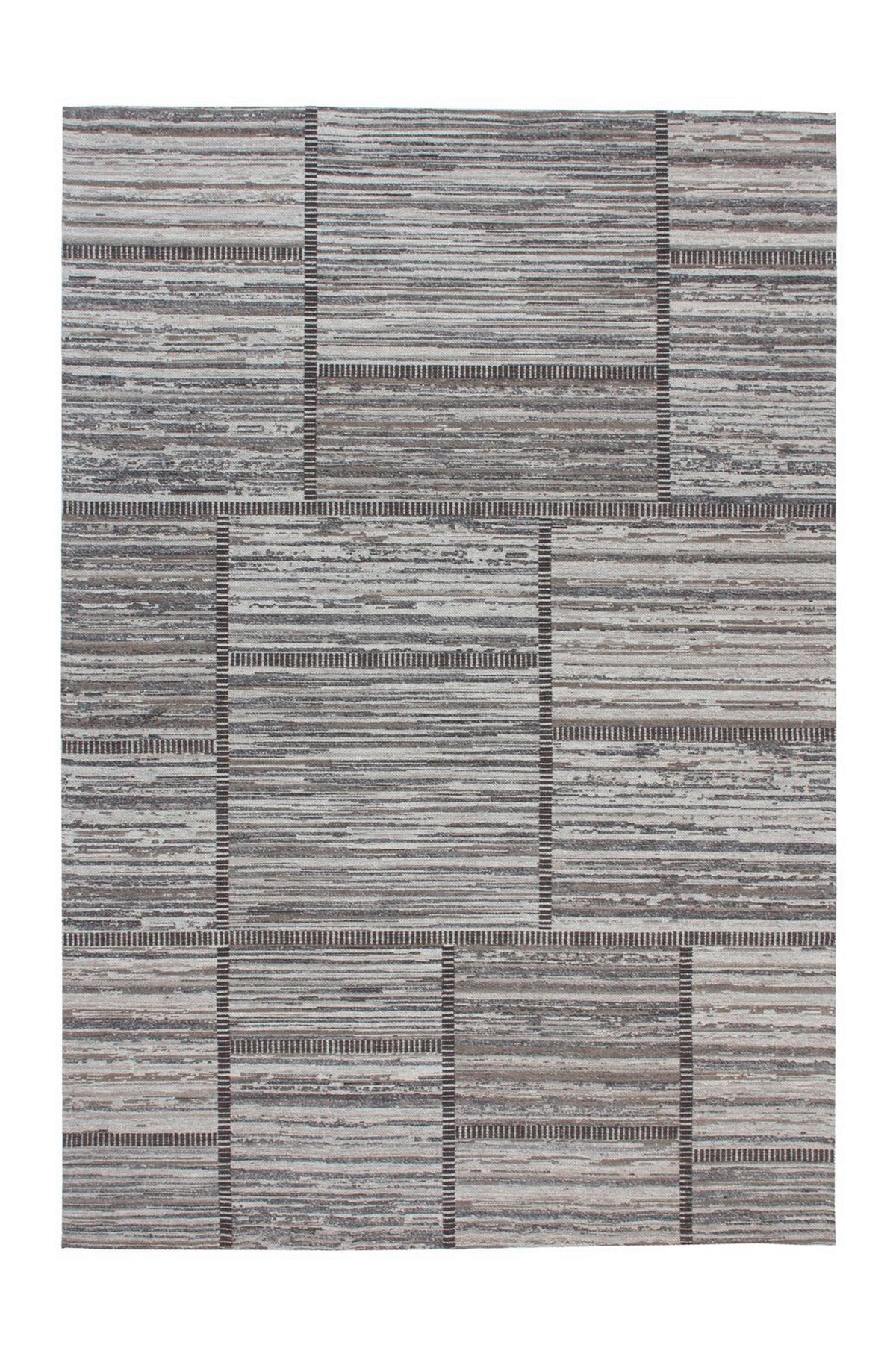 FLACHWEBETEPPICH PHOENIX 112 NATUR / GRAU - Naturfarben/Grau, Konventionell, Textil (120/170cm) - Kayoom