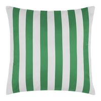 Outdoor-Kissen Amore Streif Grün/Weiß ca. 45x45cm - Weiß/Grün, Textil (45/45cm) - Mömax