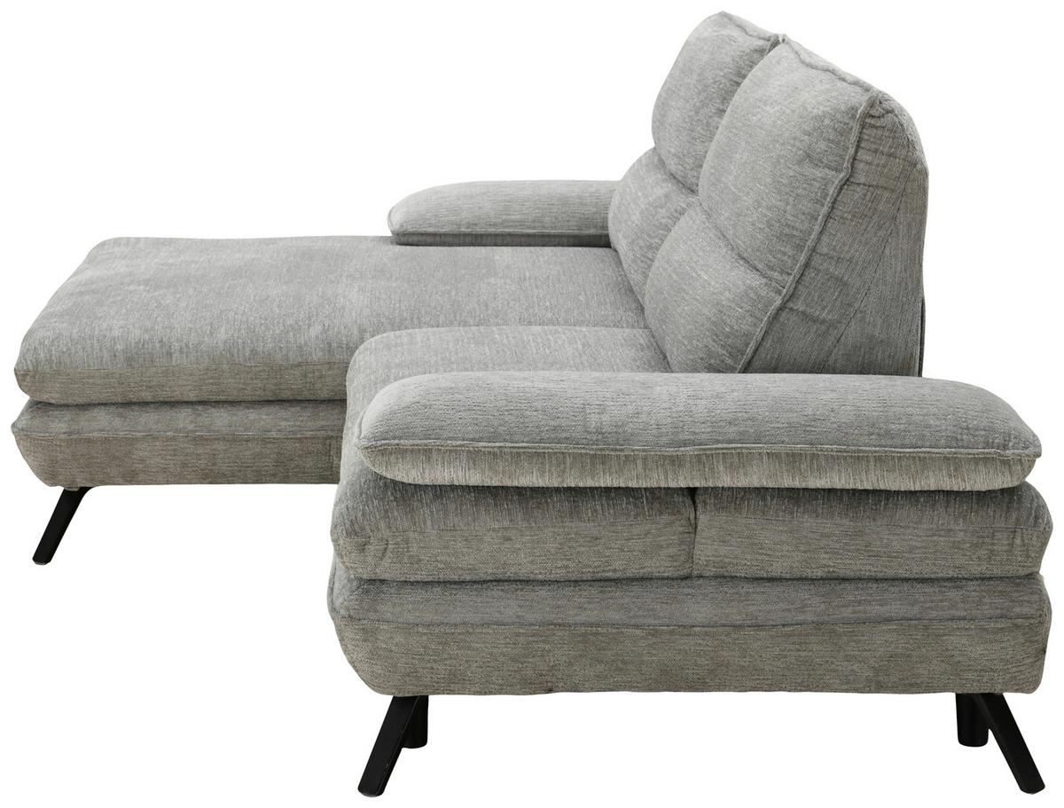Kutna Garnitura Castello - siva/crna, Moderno, drvo/metal (110/174/97/276cm) - Mömax