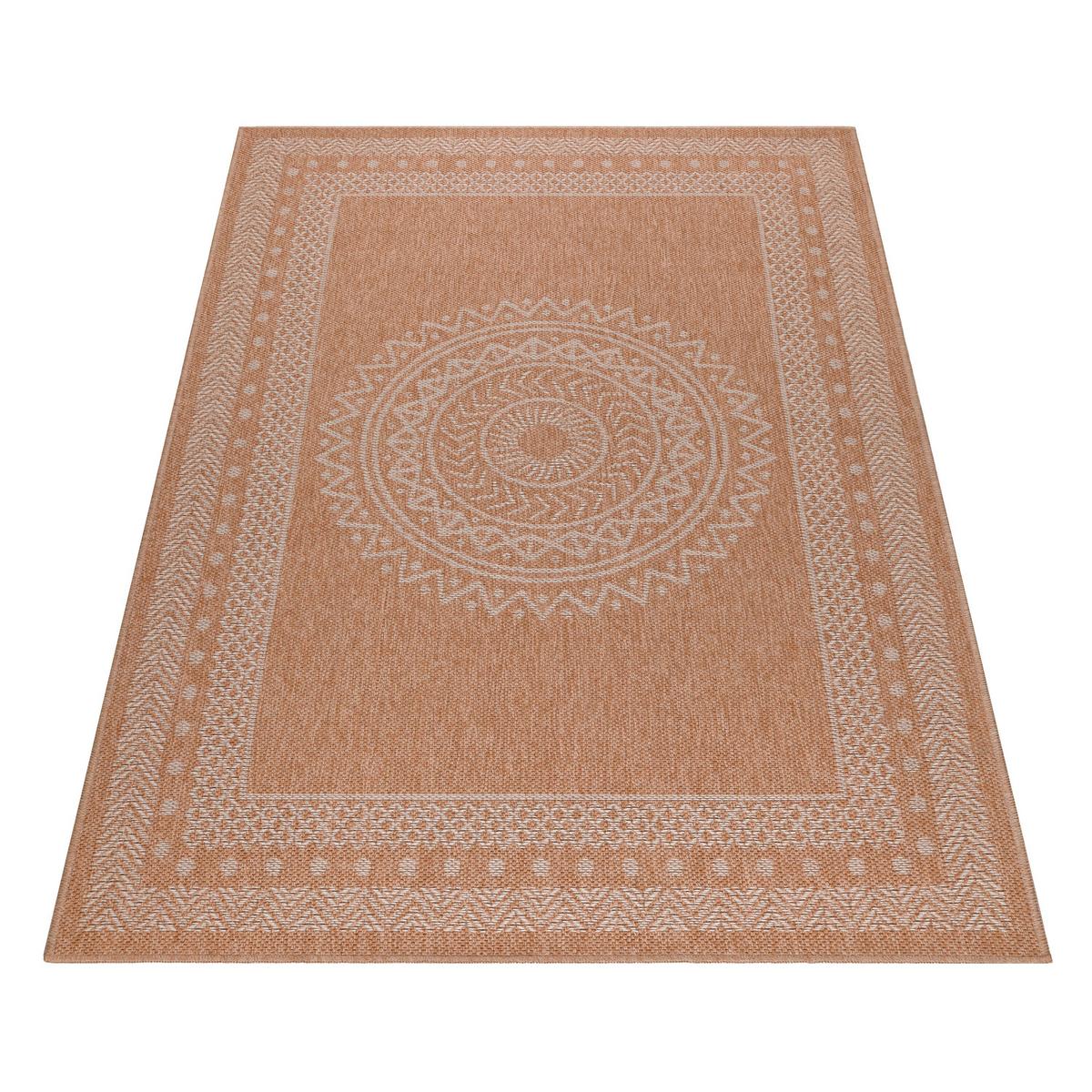Outdoorteppich Dhaka Beige ca. 80x250cm - Beige, Basics, Textil (80/250cm) - Novel