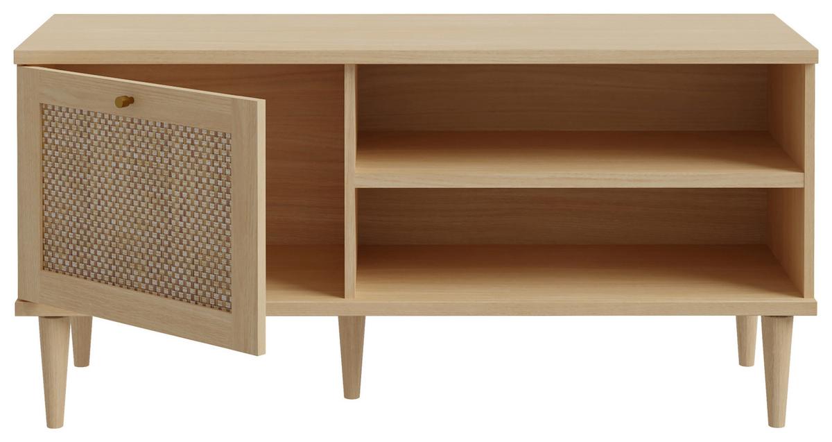 TV-Element Calasetta Eichefarben - Eichefarben/Goldfarben, Natur, Holz/Holzwerkstoff (120,1/57,8/41,4cm) - Premium Living