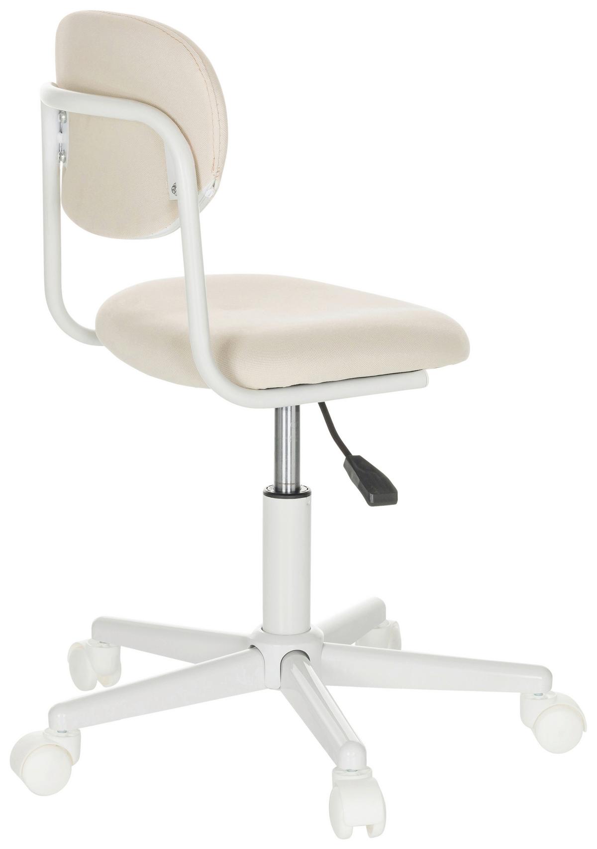Otroški Vrtljivi Stol Kiddy Base I, Bež - bela/bež, Basics, umetna masa/tekstil (60/72-83/60cm) - MID.YOU