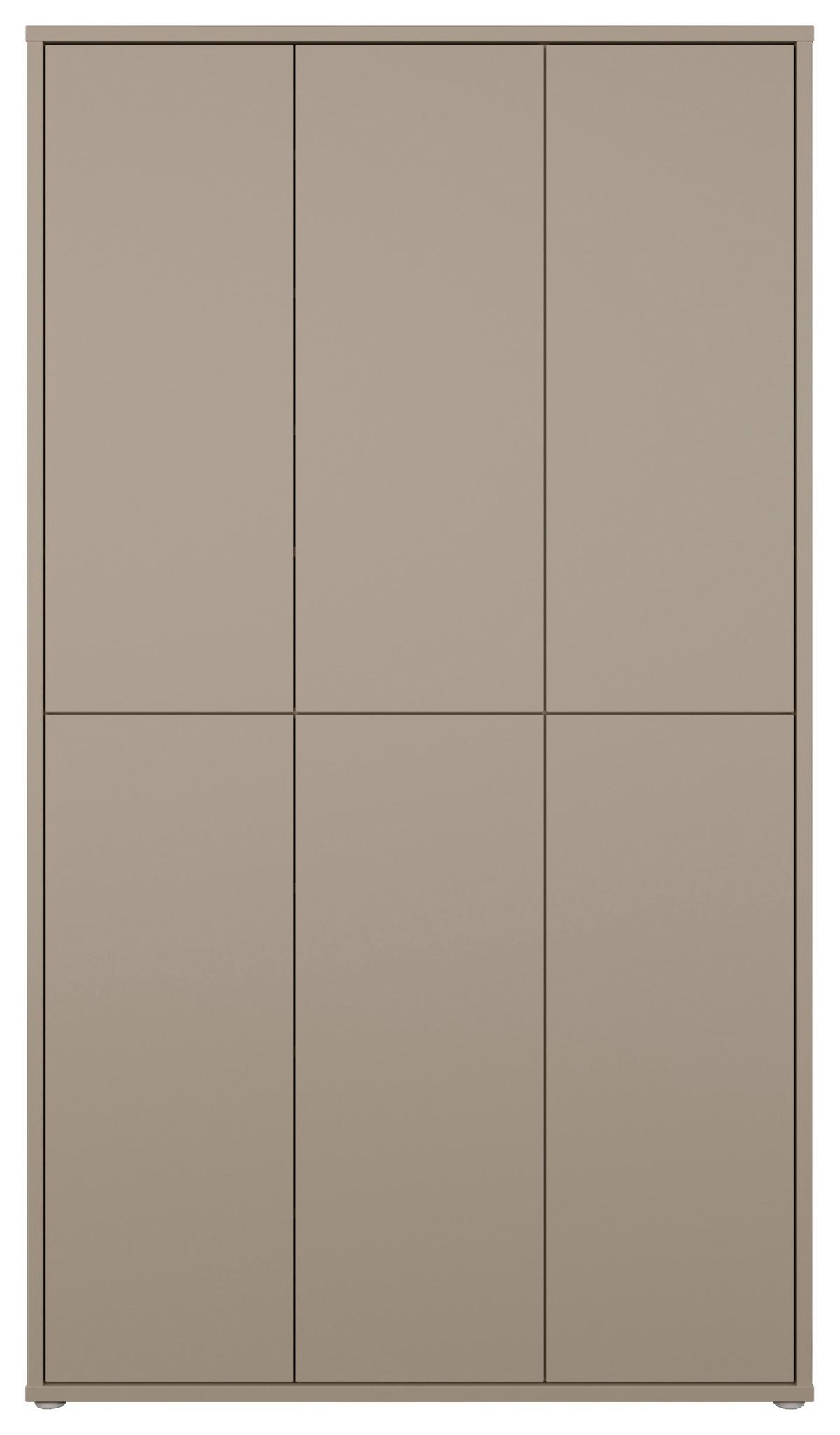 Omara Za Čevlje Alice, Rjavosiva - rjavosiva/siva, Moderno, umetna masa/leseni material (109,2/191,9/34,9cm) - Modern Living