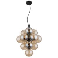 Viseća Svetiljka Conor - narančasta/crni krom, Design, staklo/metal (39,5/120cm) - Globo