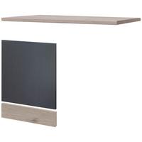 Letvica Pomivalnega Stroja Shadow, Siva, Barva Hrasta - temno siva/hrast san remo, Moderno, leseni material (110/85/60cm)