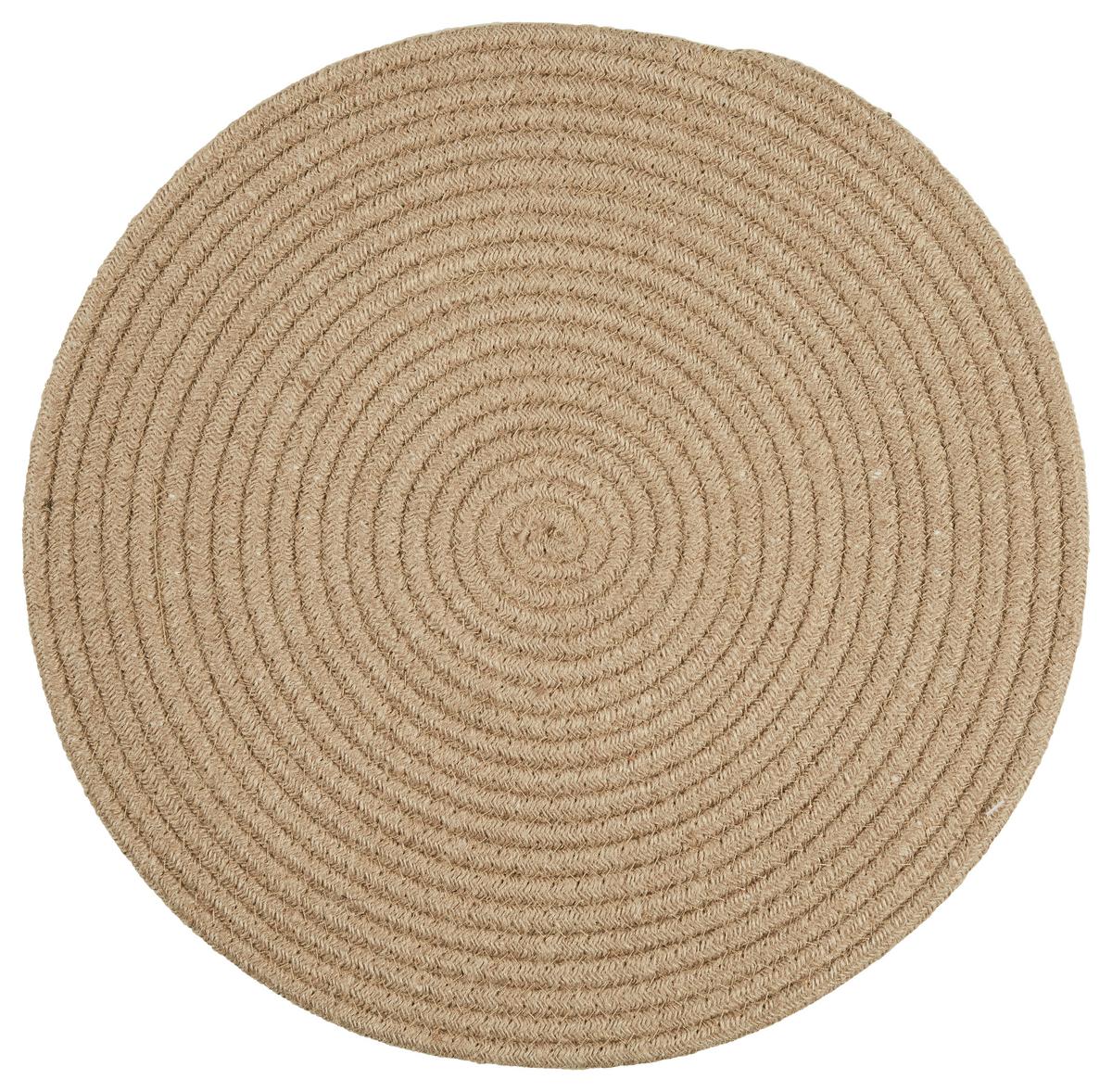 MATA STOŁOWA JUTE - brązowy, materiały naturalne (39cm)