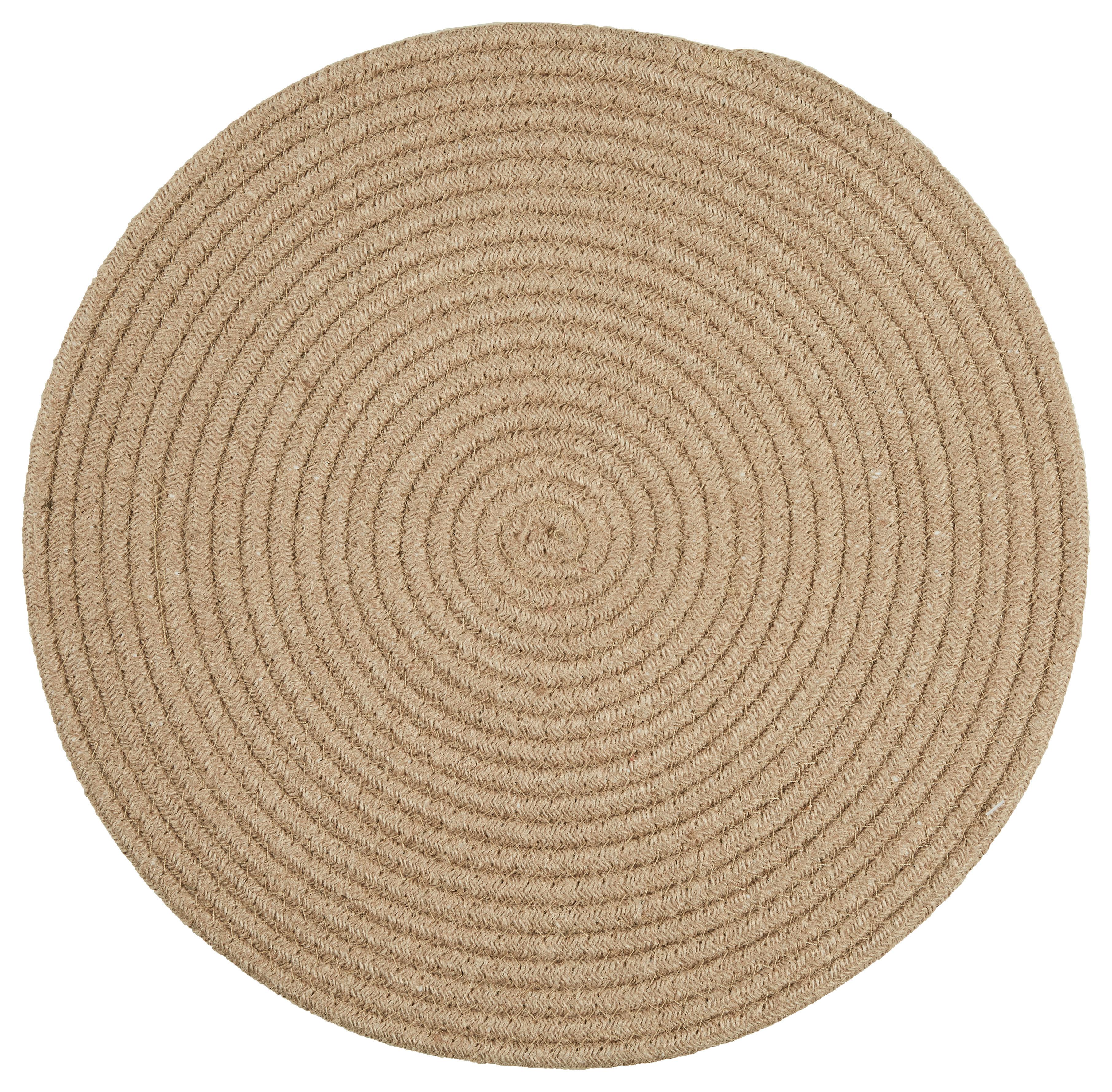 BORDSTABLETT JUTE - brun, naturmaterial (39cm)