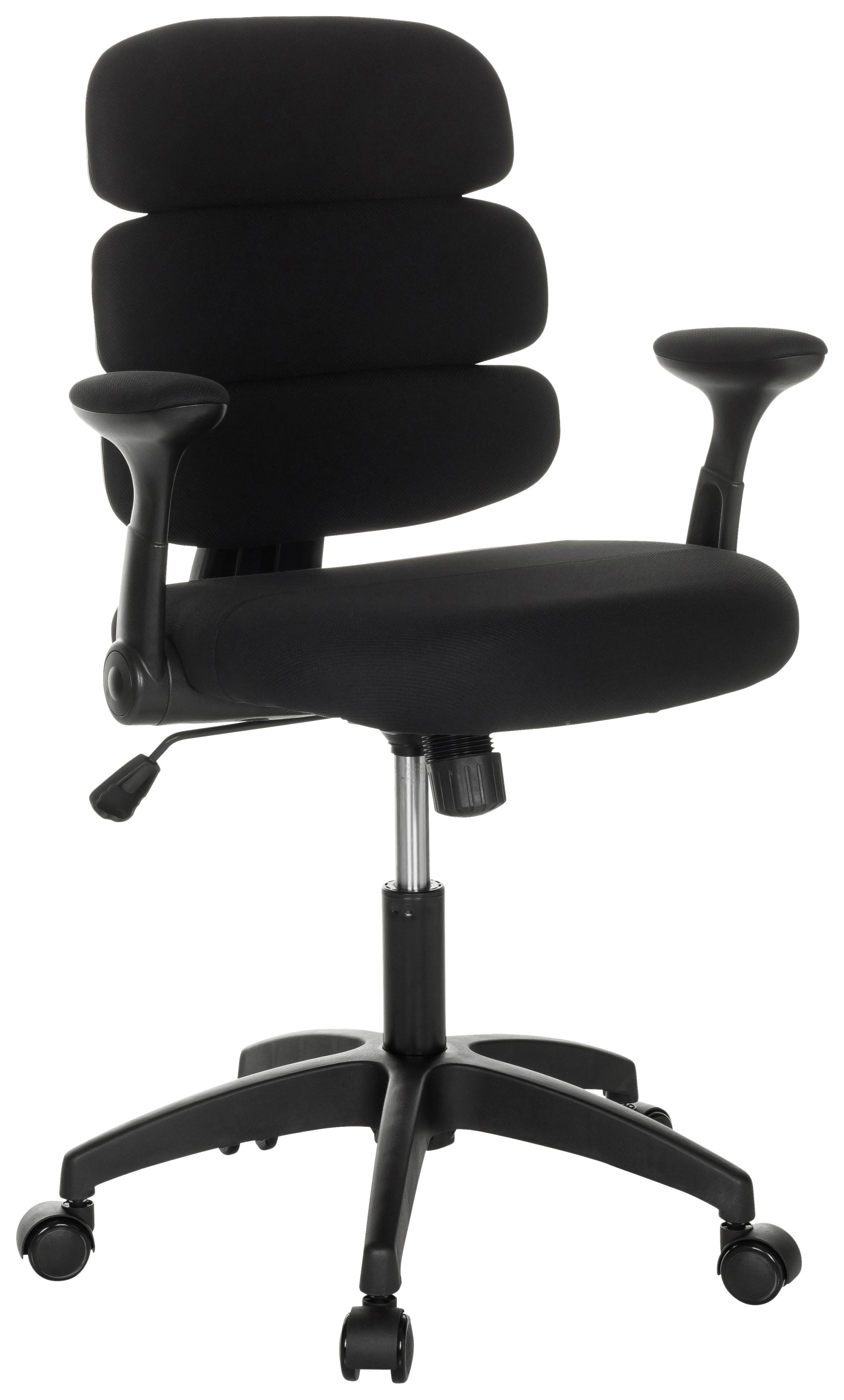 Mladinski Vrtljivi Stol Kid Ergolino B, Črna - črna, Basics, umetna masa/tekstil (62/86-97/62cm) - MID.YOU