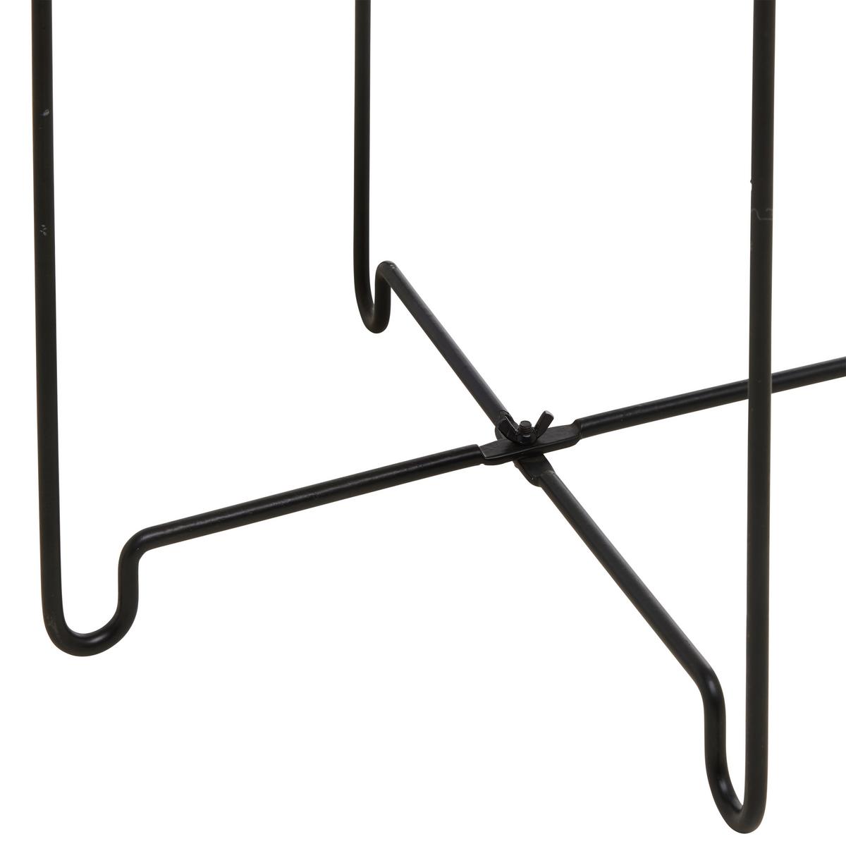 Kisasztal Ronja - fekete/homok, Modern, faalapú anyag/fém (36,5/36,5/37.5cm) - Mömax