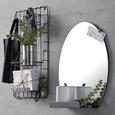 Wandspiegel Schwarz - Schwarz, LIFESTYLE, Glas/Metall (48/43/11cm) - Modern Living Wandspiegel Schwarz - Schwarz, LIFESTYLE, Glas/Metall (48/43/11cm) - Modern Living