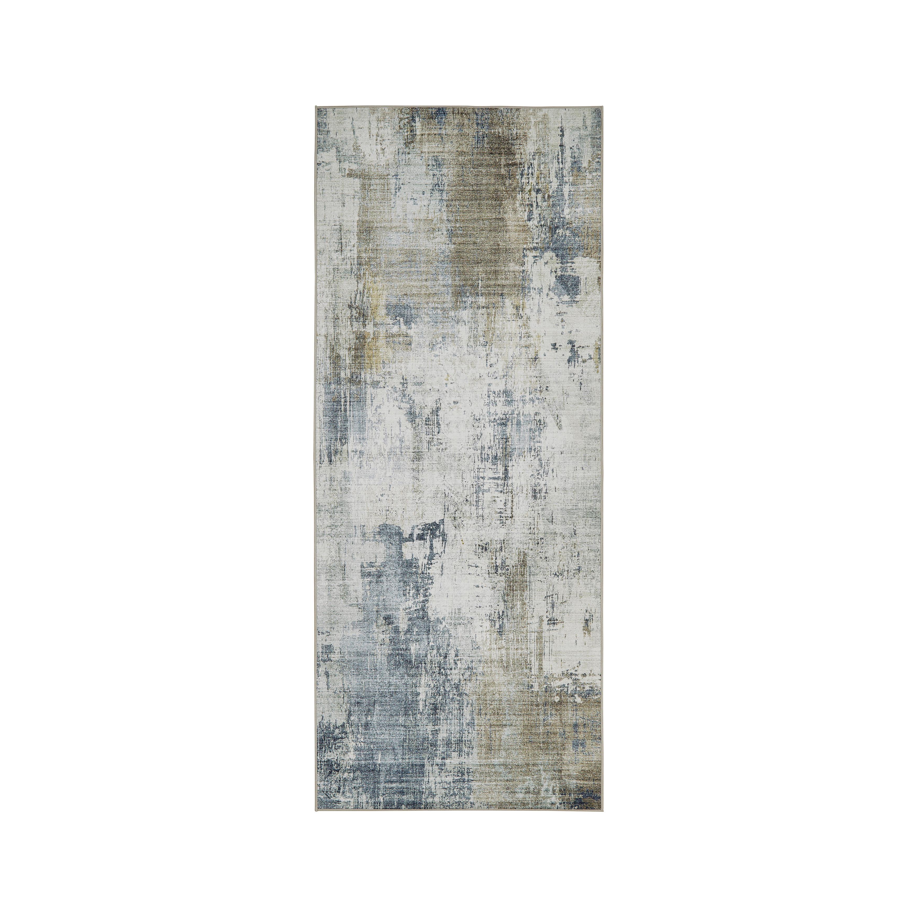 FLATVÄVD MATTA BRUCE 1 - ljusgrön/terrakotta, Modern, plast (80/200cm) - Mömax