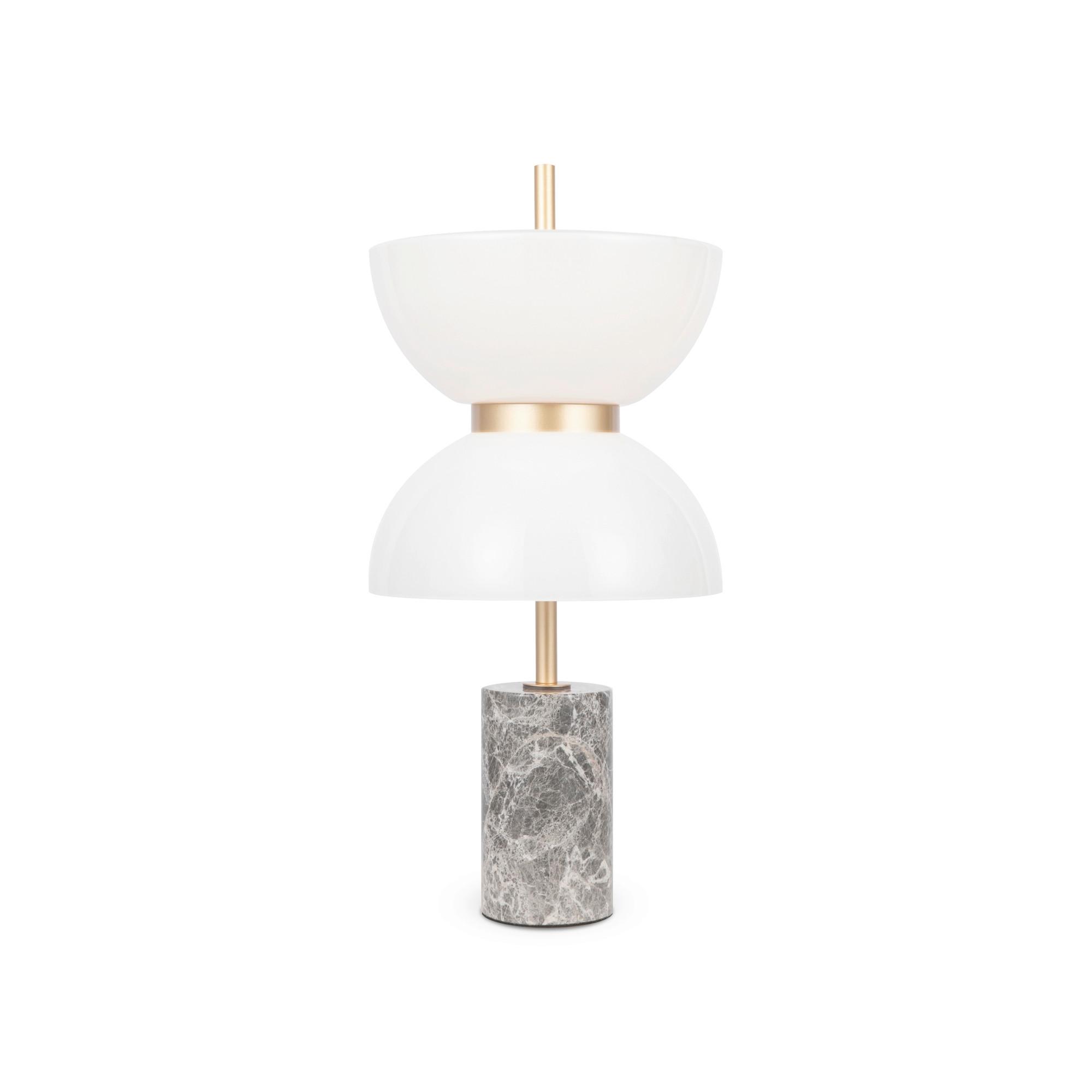 Tischleuchte Mod178tl-L11gr3k - Weiss/Goldfarben, Design, Stein/Metall (22/46cm) - MAYTONI