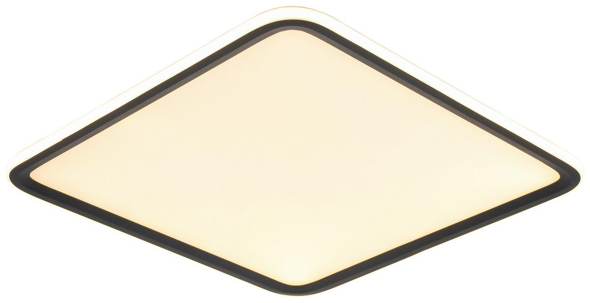 LAMPA SUFITOWA LED MIYU - czarny/biały, Modern, tworzywo sztuczne/metal (45/45/5,5cm) - Bessagi Home